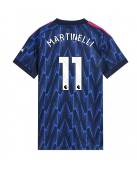 Arsenal Gabriel Martinelli #11 Maglia Gara Trasferta Repliche 2025-26 Donna Maniche Corte